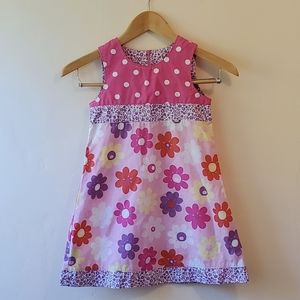 Mini Boden Sleevless Flower Print Dress, 5-6Y